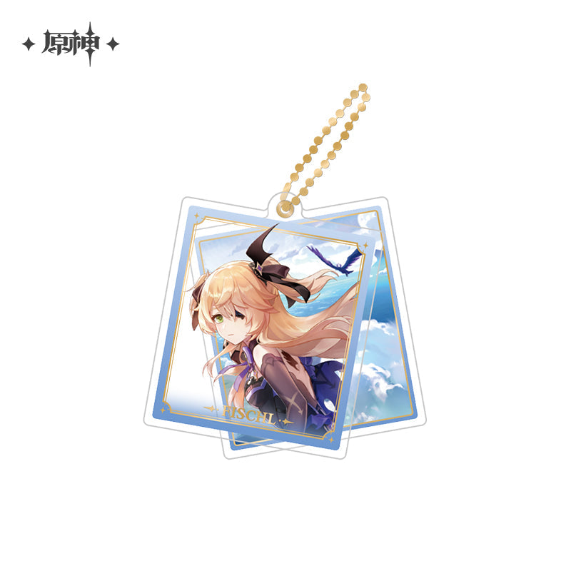 miHoYo Genshin Impact Slide Acrylic Keychain Series-Fischl-miHoYo-Ace Cards &amp; Collectibles