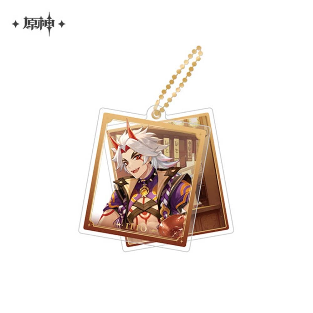 miHoYo Genshin Impact Slide Acrylic Keychain Series-Itto-miHoYo-Ace Cards &amp; Collectibles