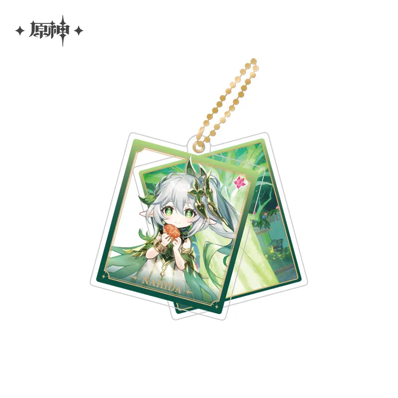 miHoYo Genshin Impact Slide Acrylic Keychain Series-Nahida-miHoYo-Ace Cards &amp; Collectibles