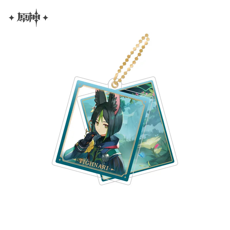 miHoYo Genshin Impact Slide Acrylic Keychain Series-Tighnari-miHoYo-Ace Cards &amp; Collectibles