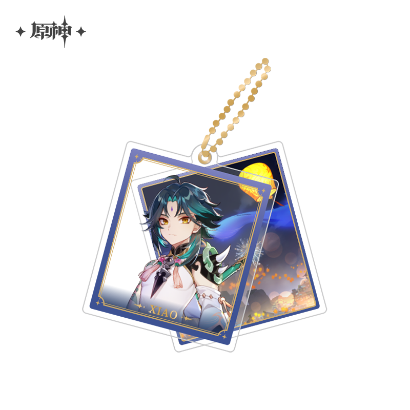 miHoYo Genshin Impact Slide Acrylic Keychain Series-Xiao-miHoYo-Ace Cards & Collectibles