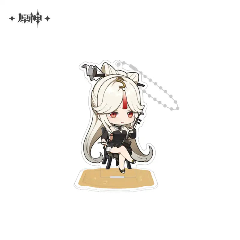 miHoYo Genshin Impact Symphony Into A Dream Chibi Character Hangable Standee-Ning Guang-miHoYo-Ace Cards &amp; Collectibles