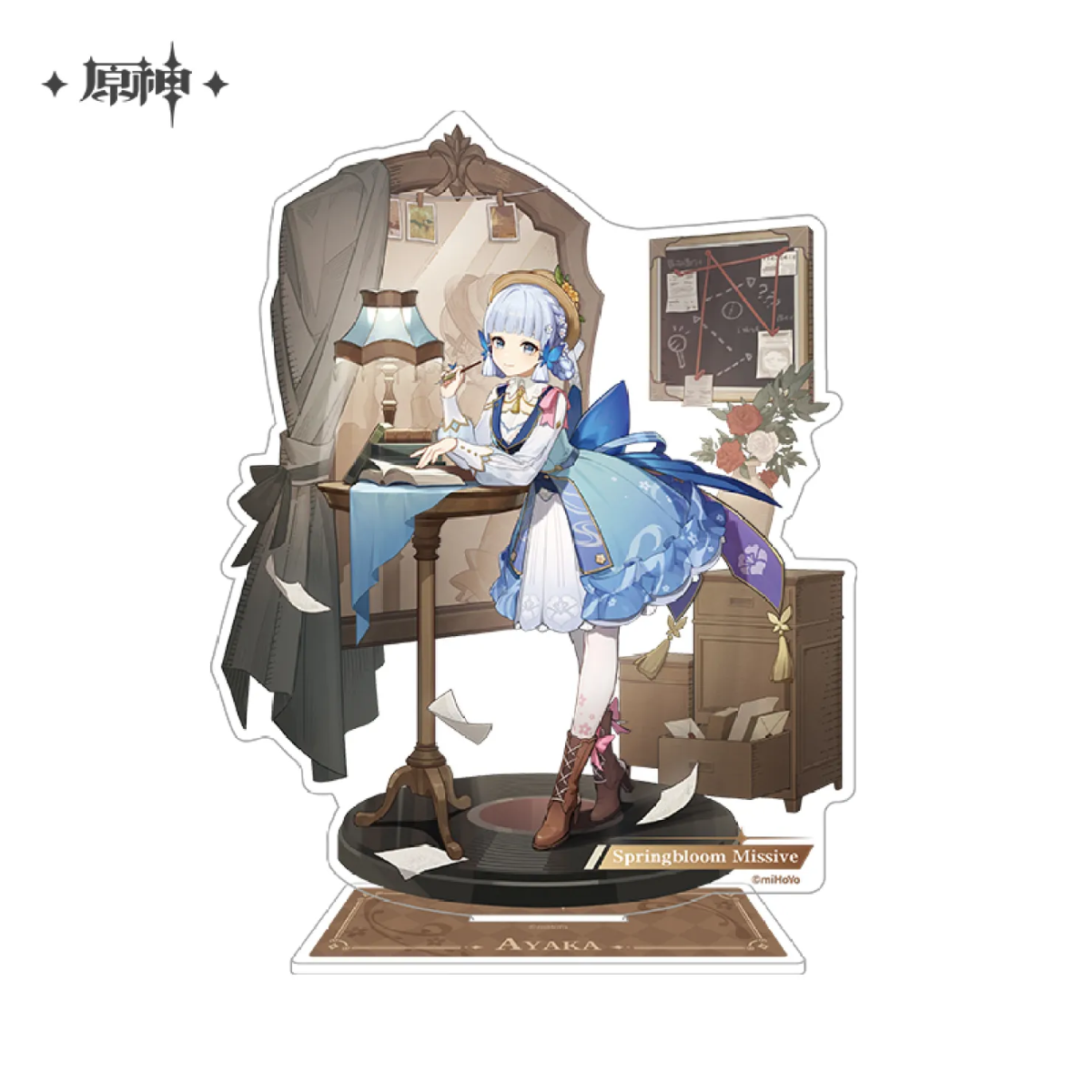miHoYo Genshin Impact Teyvat Style Character Outfit Badge & Stand-Ayaka Acrylic-miHoYo-Ace Cards & Collectibles