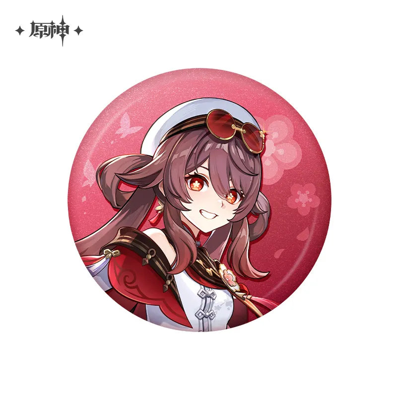 miHoYo Genshin Impact Teyvat Style Character Outfit Badge & Standee-Hutao (Badge)-miHoYo-Ace Cards & Collectibles