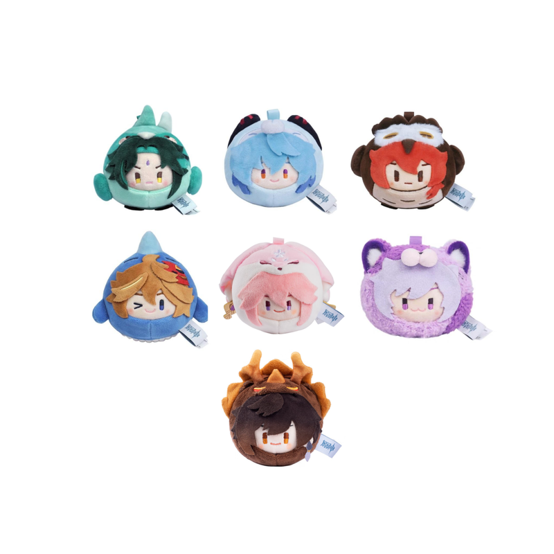 miHoYo Genshin Impact Teyvat Zoo Dango Pulshies Keychain-Zhongli-miHoYo-Ace Cards & Collectibles