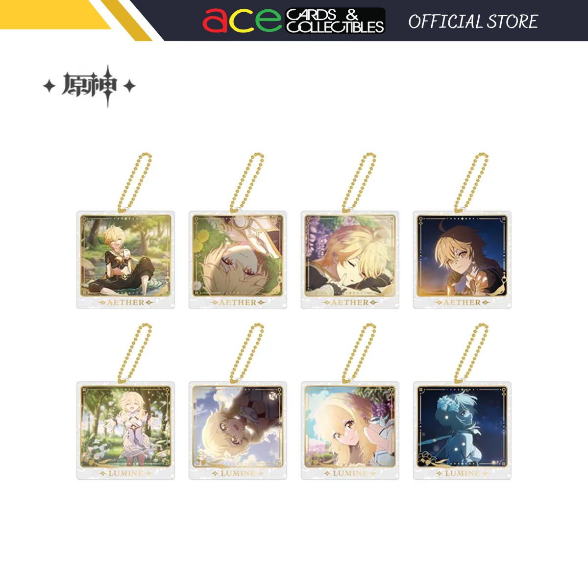 miHoYo Genshin Impact The Road Not Traveled Hanging Acrylic Keychain Series-Aether-A-miHoYo-Ace Cards & Collectibles