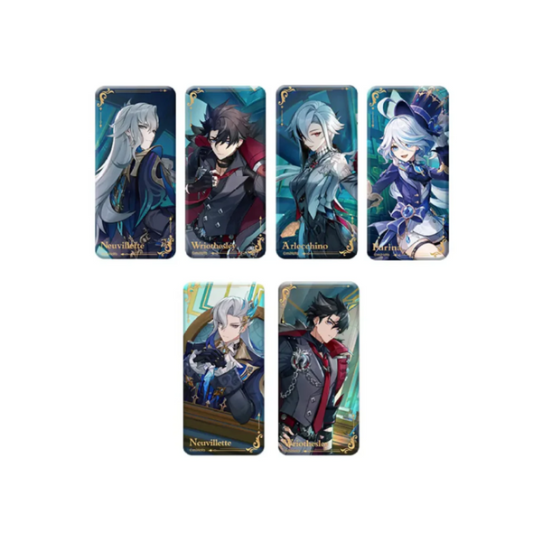 miHoYo Genshin Impact "To the Stars Shining in the Depths" Character Badge Series-Neuvillette-A-miHoYo-Ace Cards & Collectibles