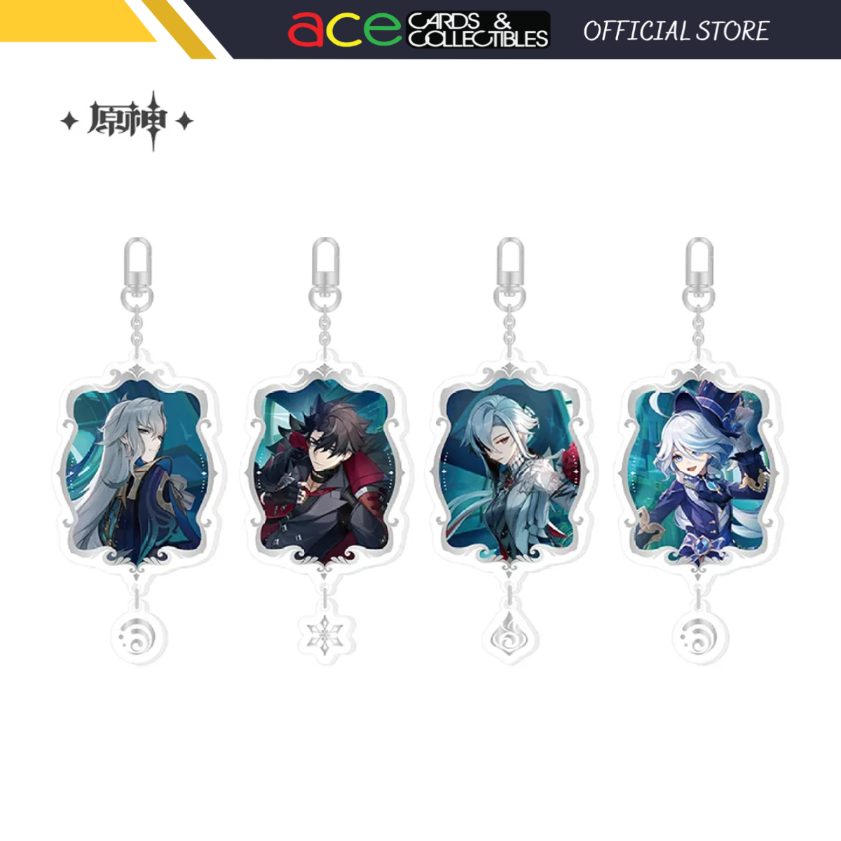 miHoYo Genshin Impact &quot;To the Stars Shining in the Depths&quot; Character Keychain-Neuvillette-miHoYo-Ace Cards &amp; Collectibles