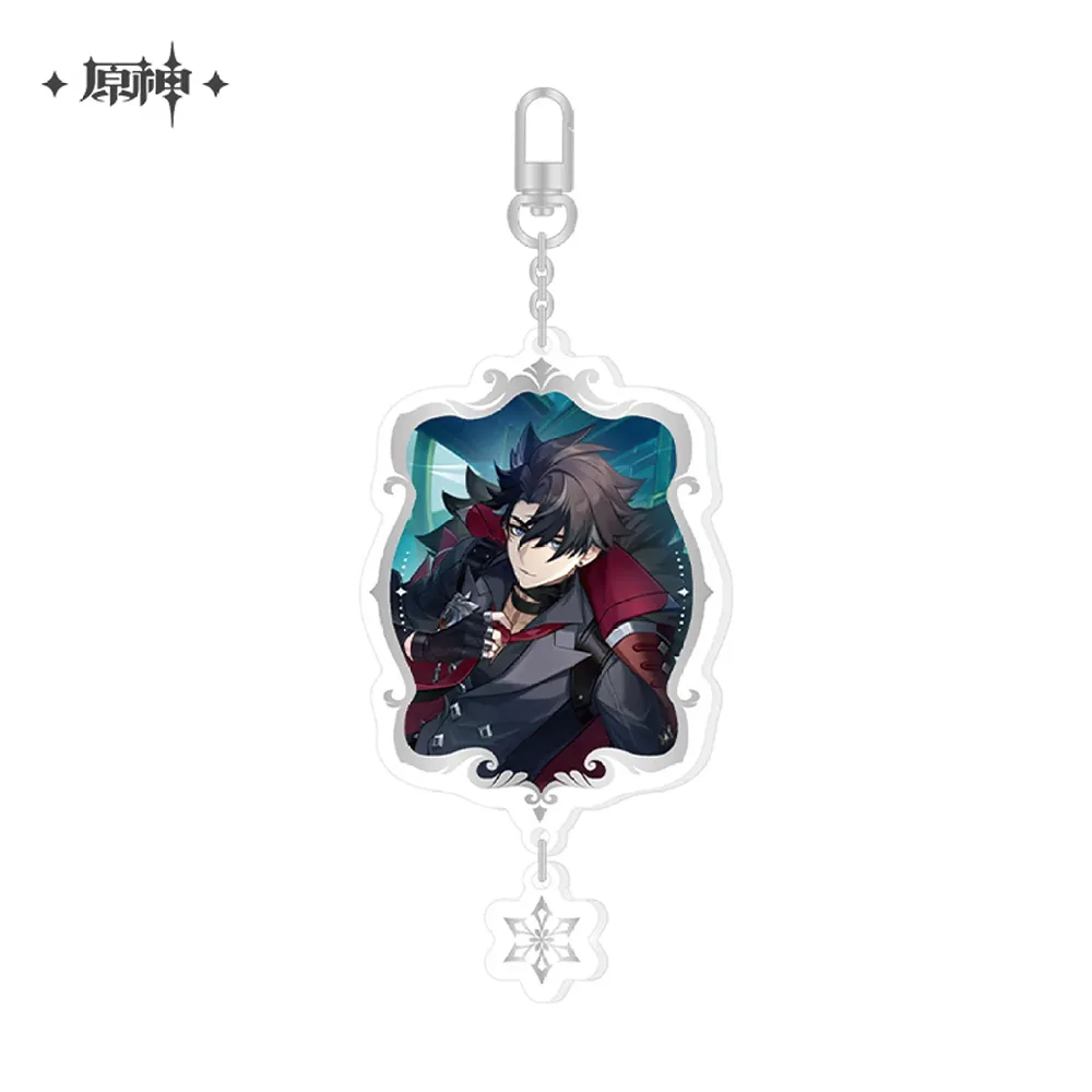 miHoYo Genshin Impact &quot;To the Stars Shining in the Depths&quot; Character Keychain-Wriothesley-miHoYo-Ace Cards &amp; Collectibles