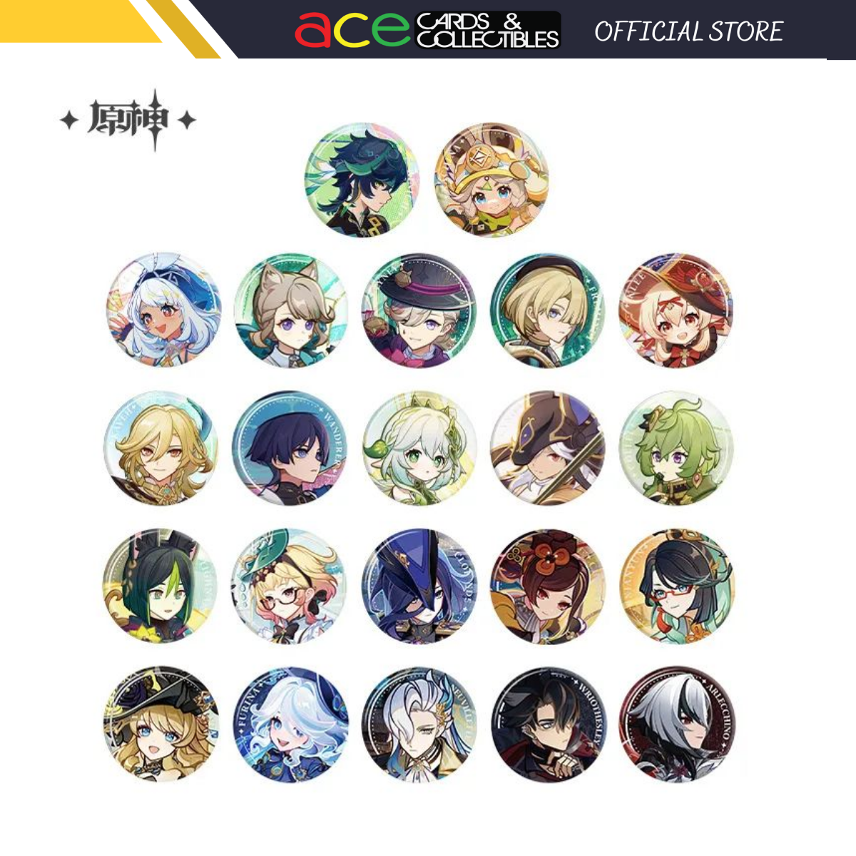 miHoYo Genshin Impact Version Preview Badge-Wriothesley-miHoYo-Ace Cards & Collectibles