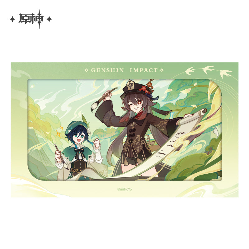 miHoYo Genshin Impact Waterborne Poetry Series Collection Cards-Hutao &amp; Venti-miHoYo-Ace Cards &amp; Collectibles