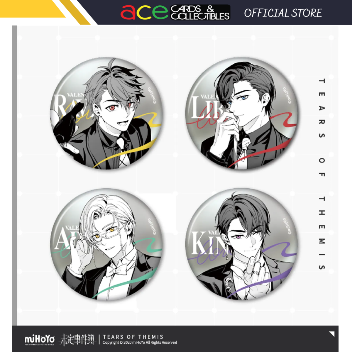 miHoYo Tears of Themis Happy Valentine&#39;s Day Badge Series-Xia Yan-miHoYo-Ace Cards &amp; Collectibles