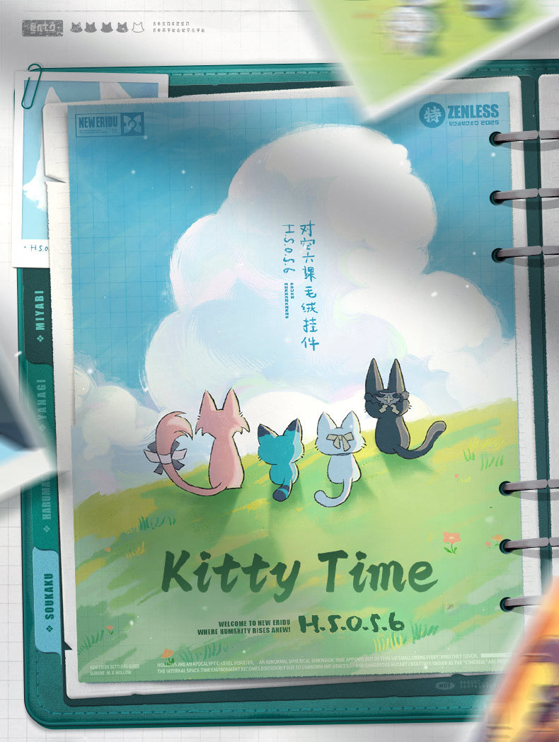 miHoYo Zenless Zone Zero Kitty Time Series H.S.O.S.6 Hangable Plushies-Miyabi-miHoYo-Ace Cards & Collectibles