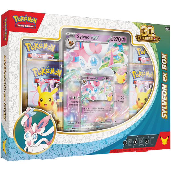 Pokemon TCG: 30th Celebration Sylveon EX & Greninja EX Box