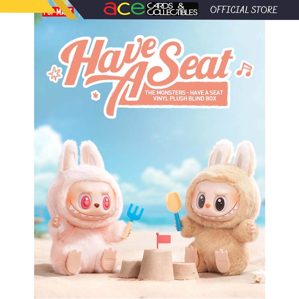 POP MART x THE MONSTERS "Labubu" Have a Seat Vinyl Plush Blind Box-Single Box (Random)-popmart-Ace Cards & Collectibles
