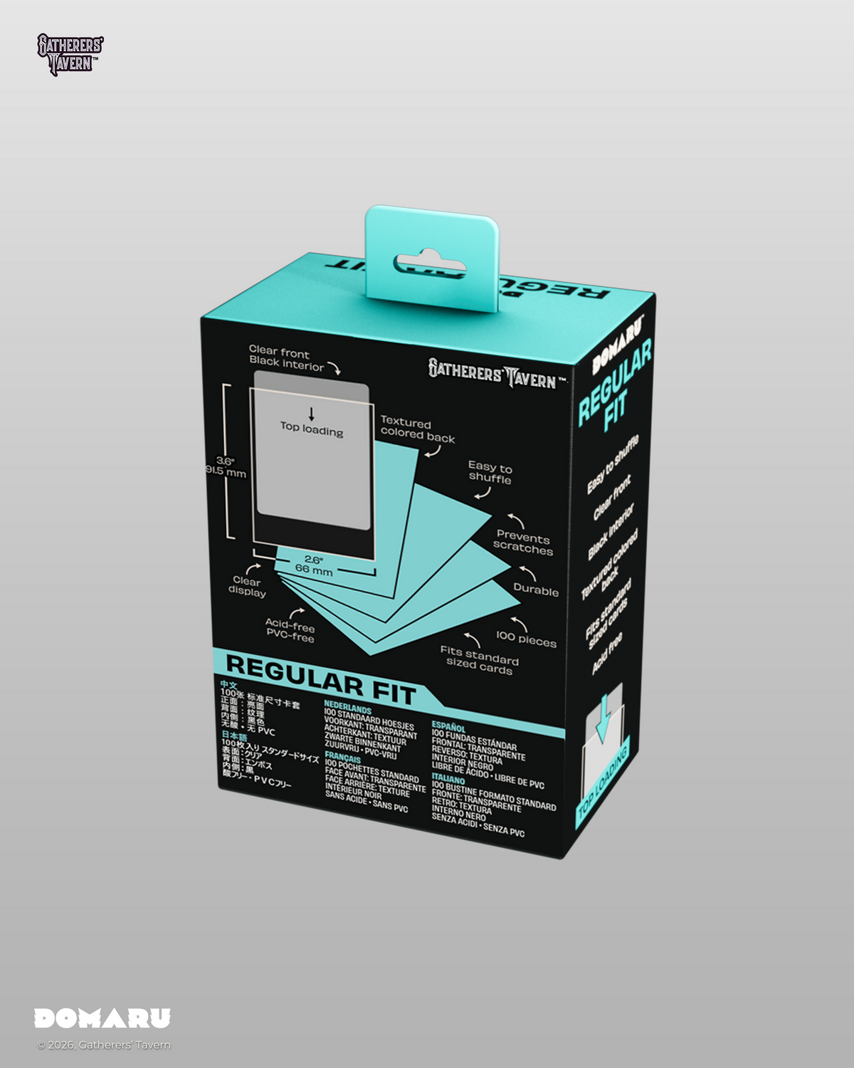 Gatherer's Tavern DOMARU Regular Standard Size Fit Sleeves "Rhystic Teal"