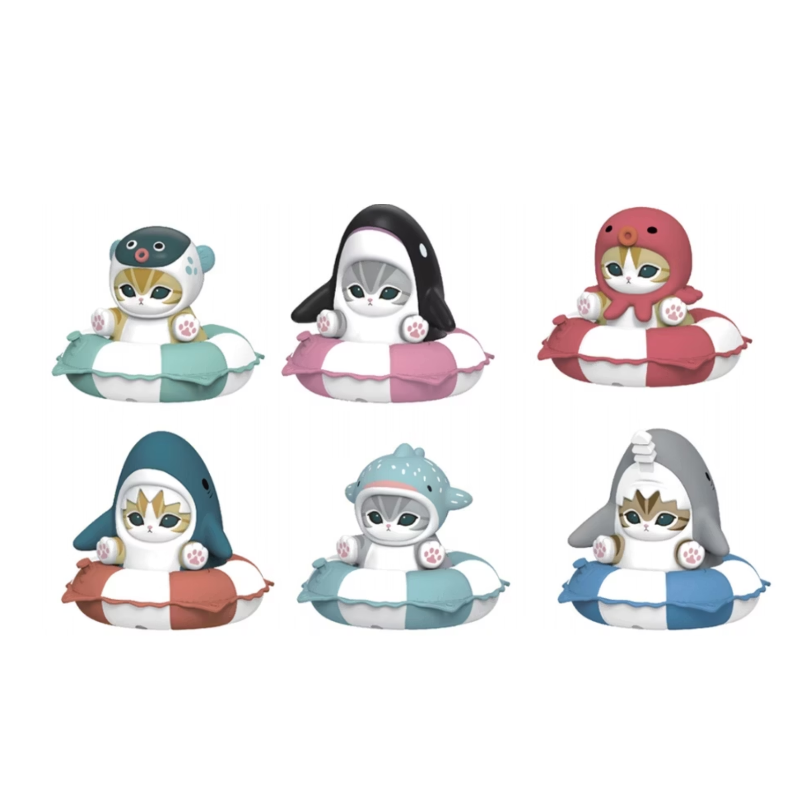 Mofusand Inflatable Ring Series Blind Box-Whole Box (6pcs)-trendysound-Ace Cards & Collectibles