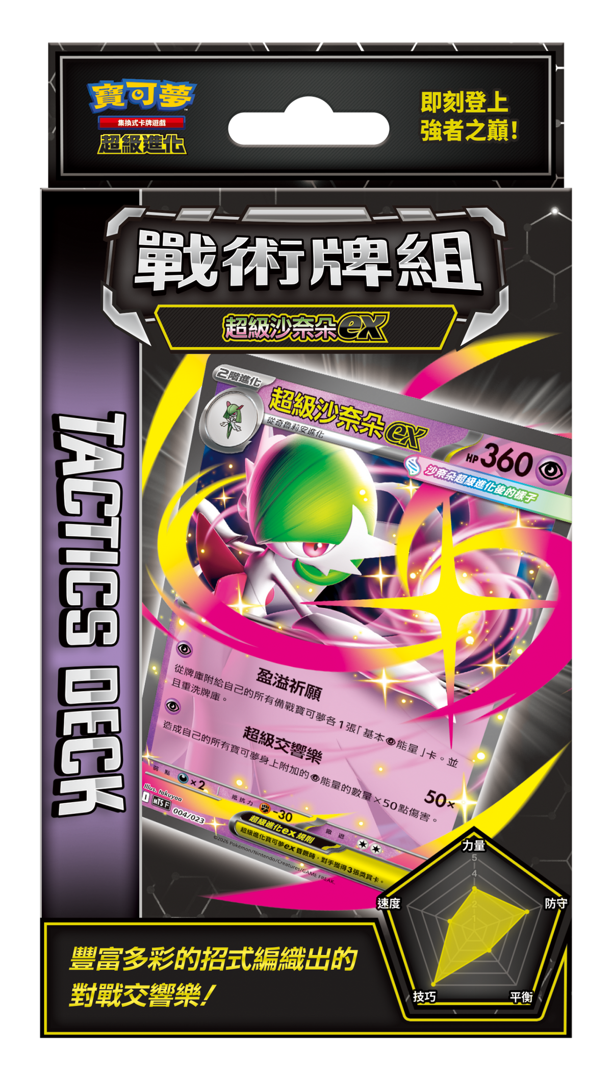 Pokemon TCG 寶可夢集換式卡牌遊戲 超級進化 Mega Evolution Strategy Deck 戰術牌組 超級快龍ex / 超級火龍X ex/超級巨牙鯊ex/超級沙奈朵ex(Traditional Chinese)
