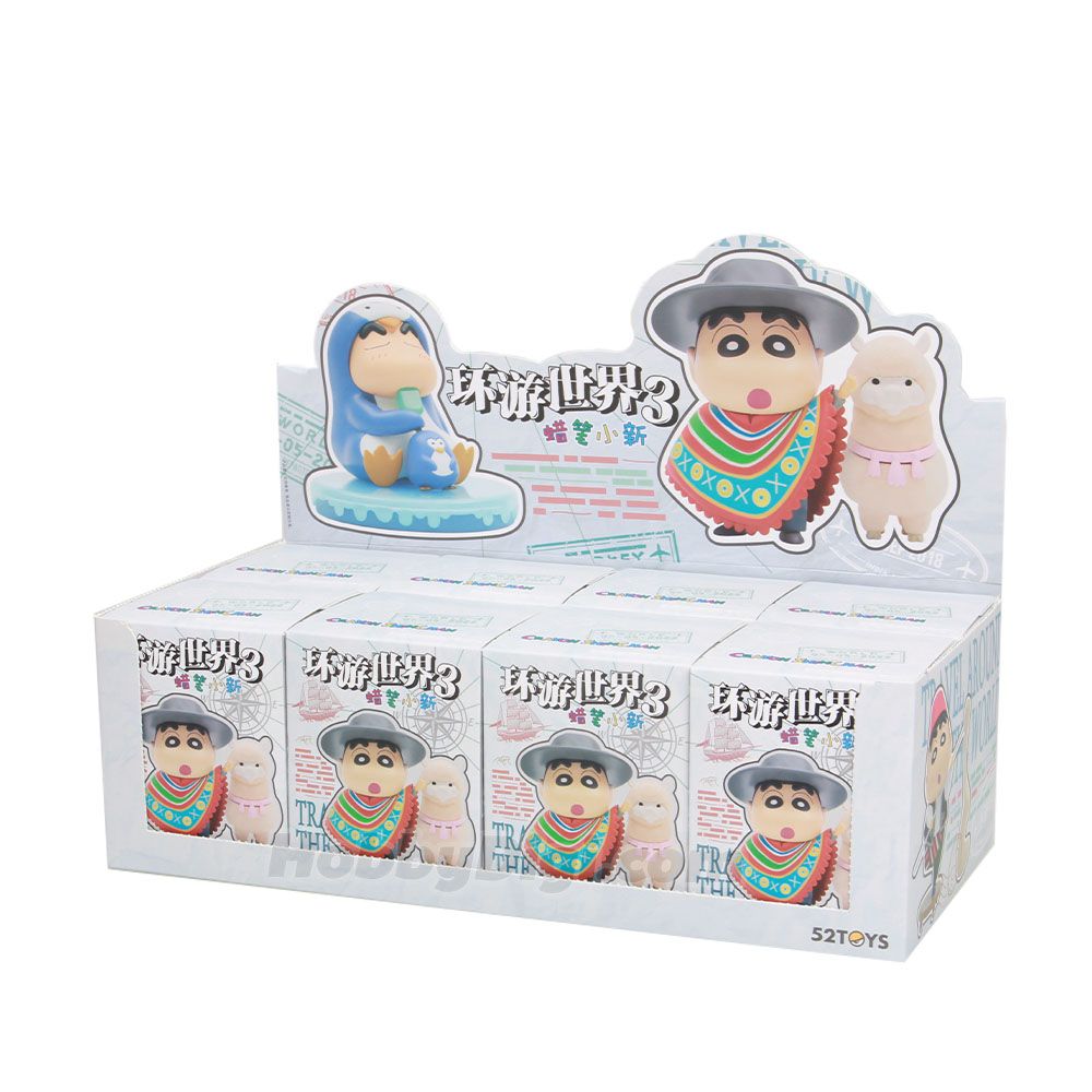 52TOYS Crayon Shin Chan Travel Around The World Series-Display Box (8pcs)-52Toys-Ace Cards &amp; Collectibles