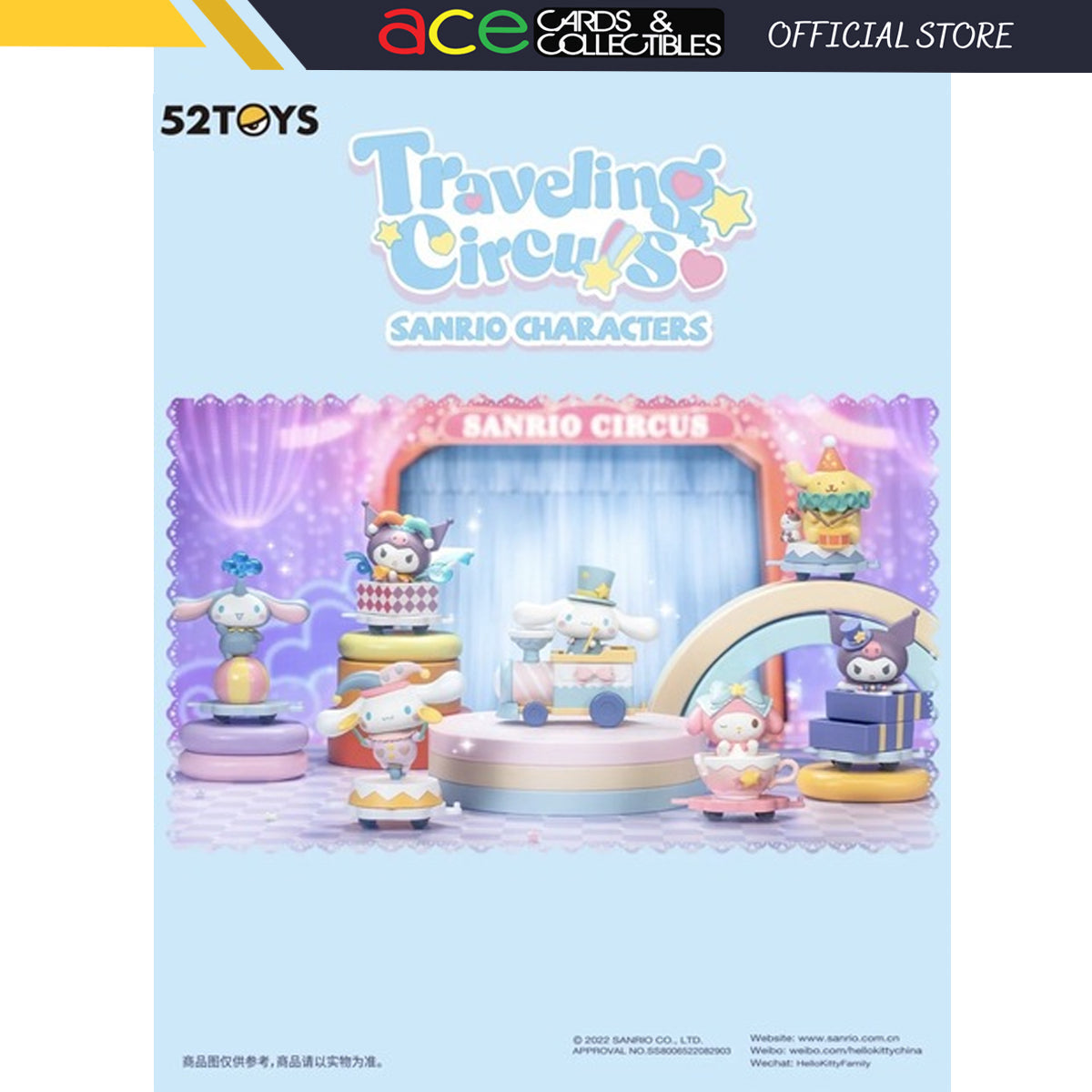 52TOYS Sanrio Characters Travelling Circus Series-Single Box (Random)-52Toys-Ace Cards & Collectibles