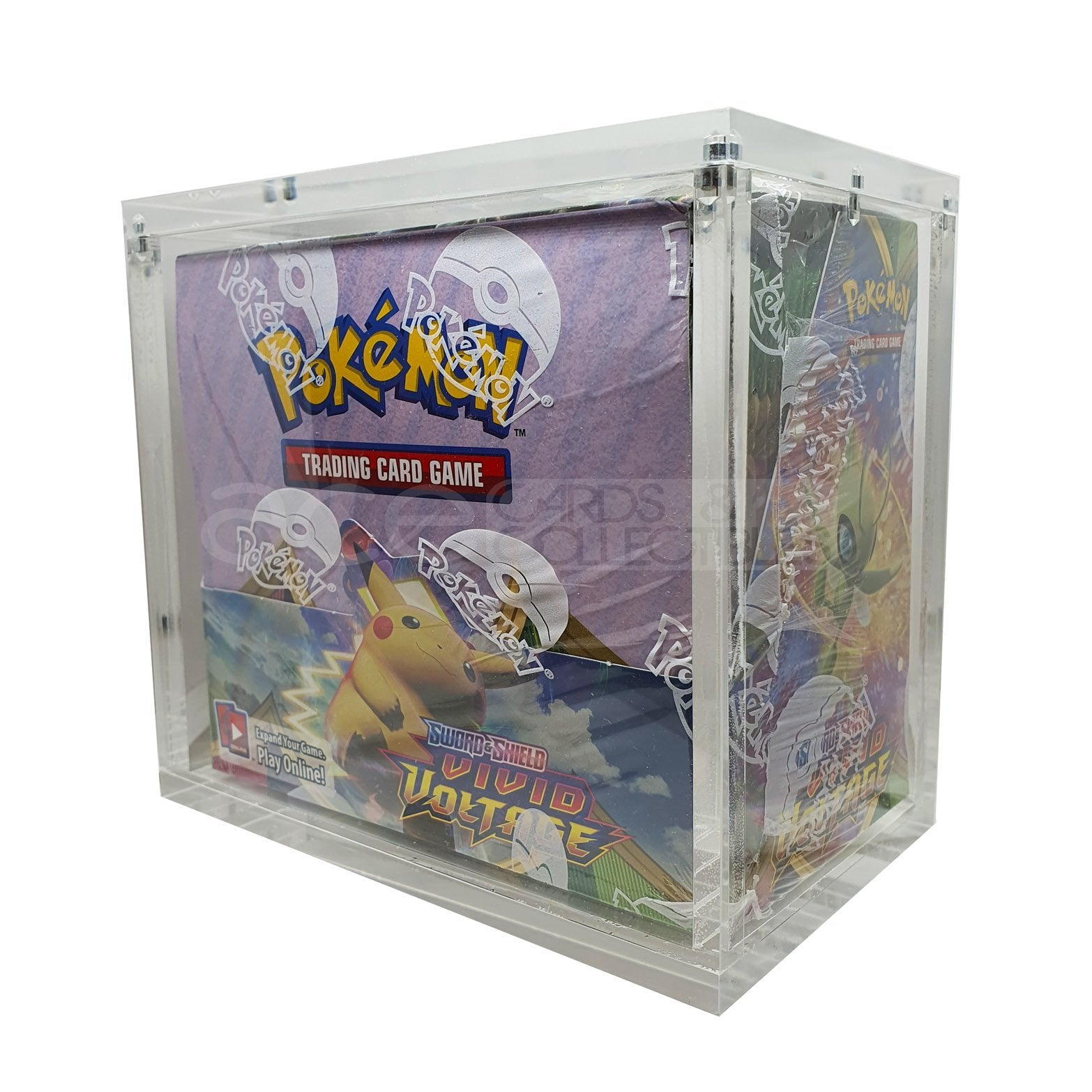 Pokemon Acrylic Booster Pack Display Case Protector with Magnetic Locks