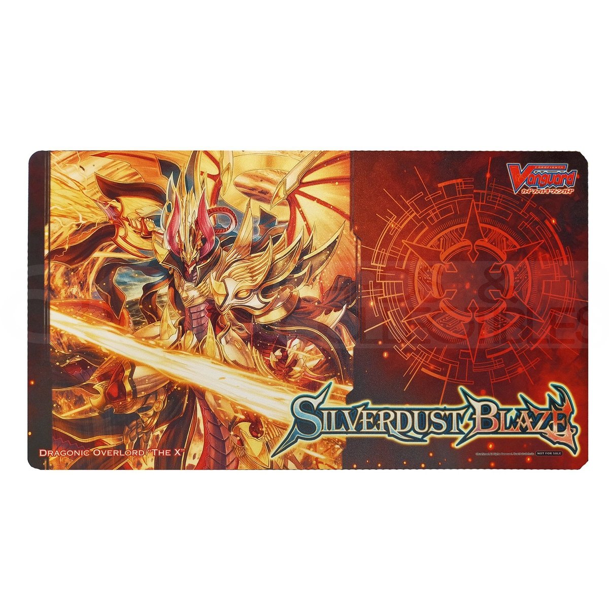 Cardfight Vanguard Playmat "Silverdust Blaze Sneak Preview Playmat Dragonic Overlord X" (VG-V-BT08)-Ace Cards & Collectibles-Ace Cards & Collectibles