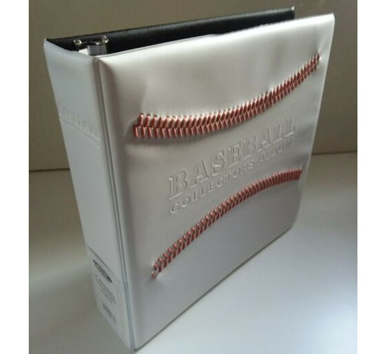 BCW 3 in. Album - Baseball Collectors Album - White-BCW Supplies-Ace Cards & Collectibles