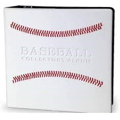 BCW 3 in. Album - Baseball Collectors Album - White-BCW Supplies-Ace Cards & Collectibles