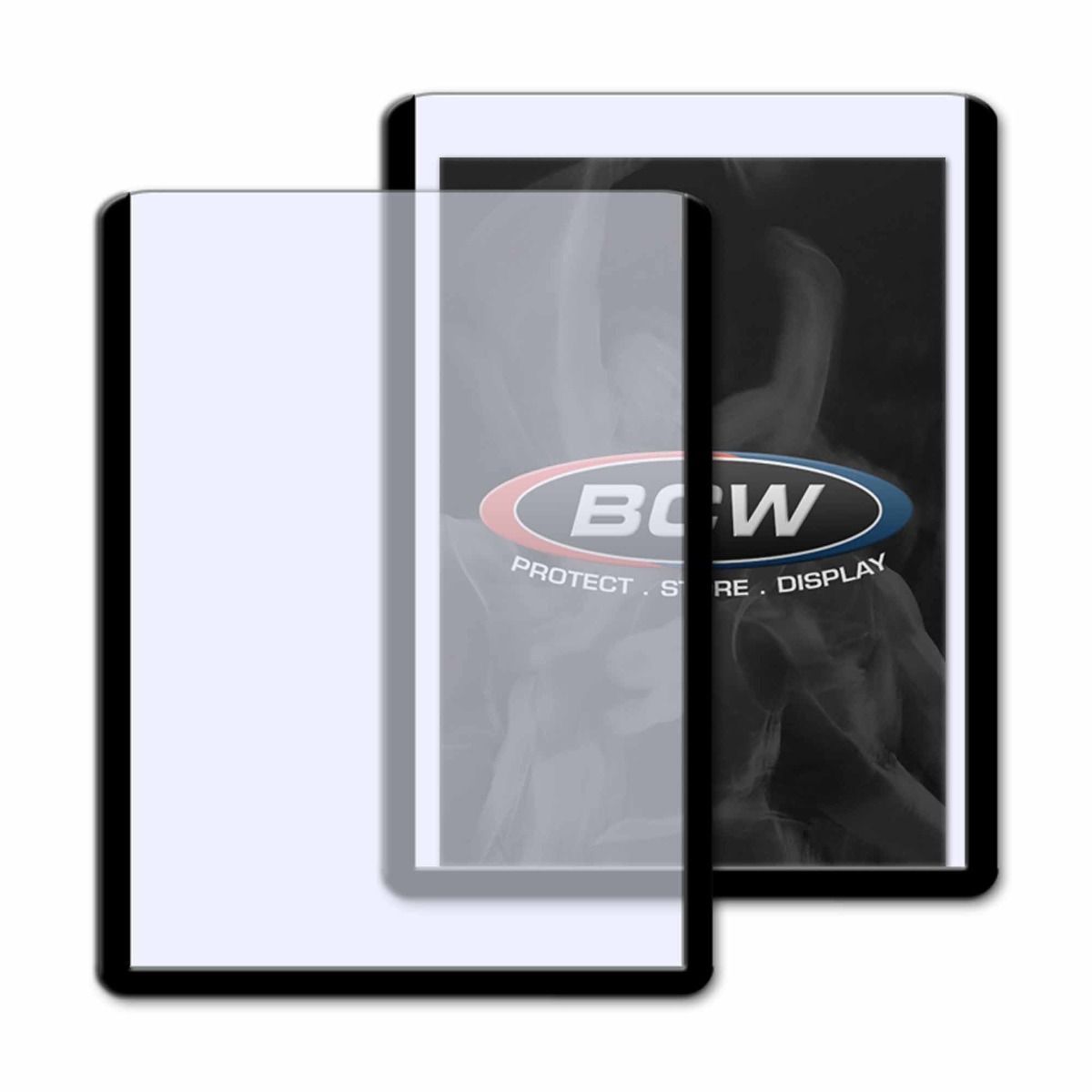 BCW Toploader Card Holder Standard 3&quot; x 4&quot; Loose Piece [ Clear / Black Border ]-Loose Piece-Black-BCW Supplies-Ace Cards &amp; Collectibles