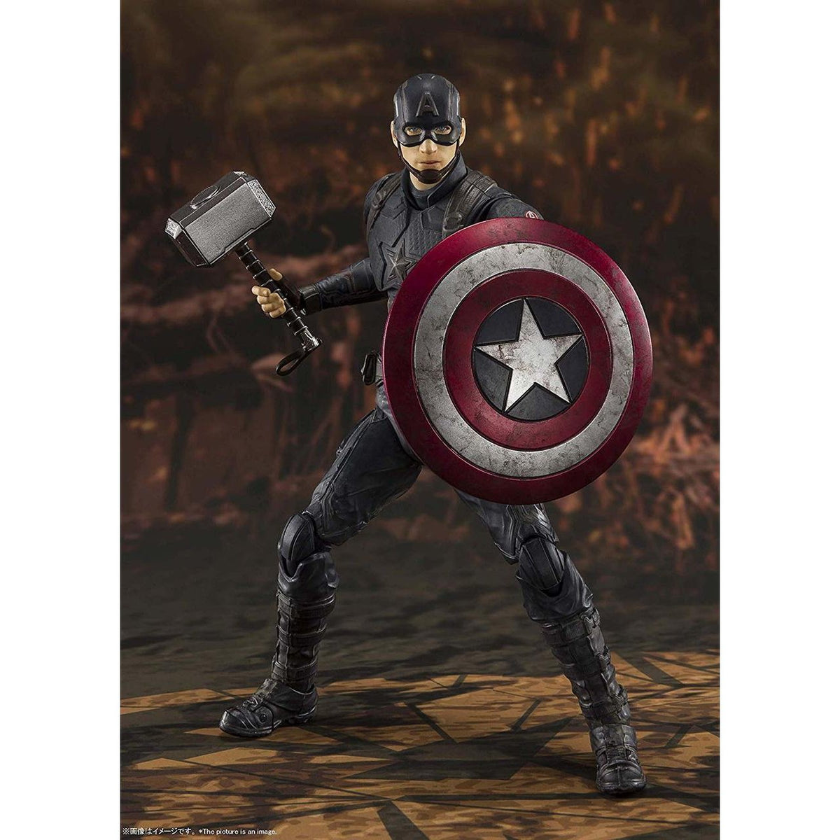 Avengers: Endgame S.H.Figuarts Captain America (Final Battle Edition)-Bandai-Ace Cards &amp; Collectibles