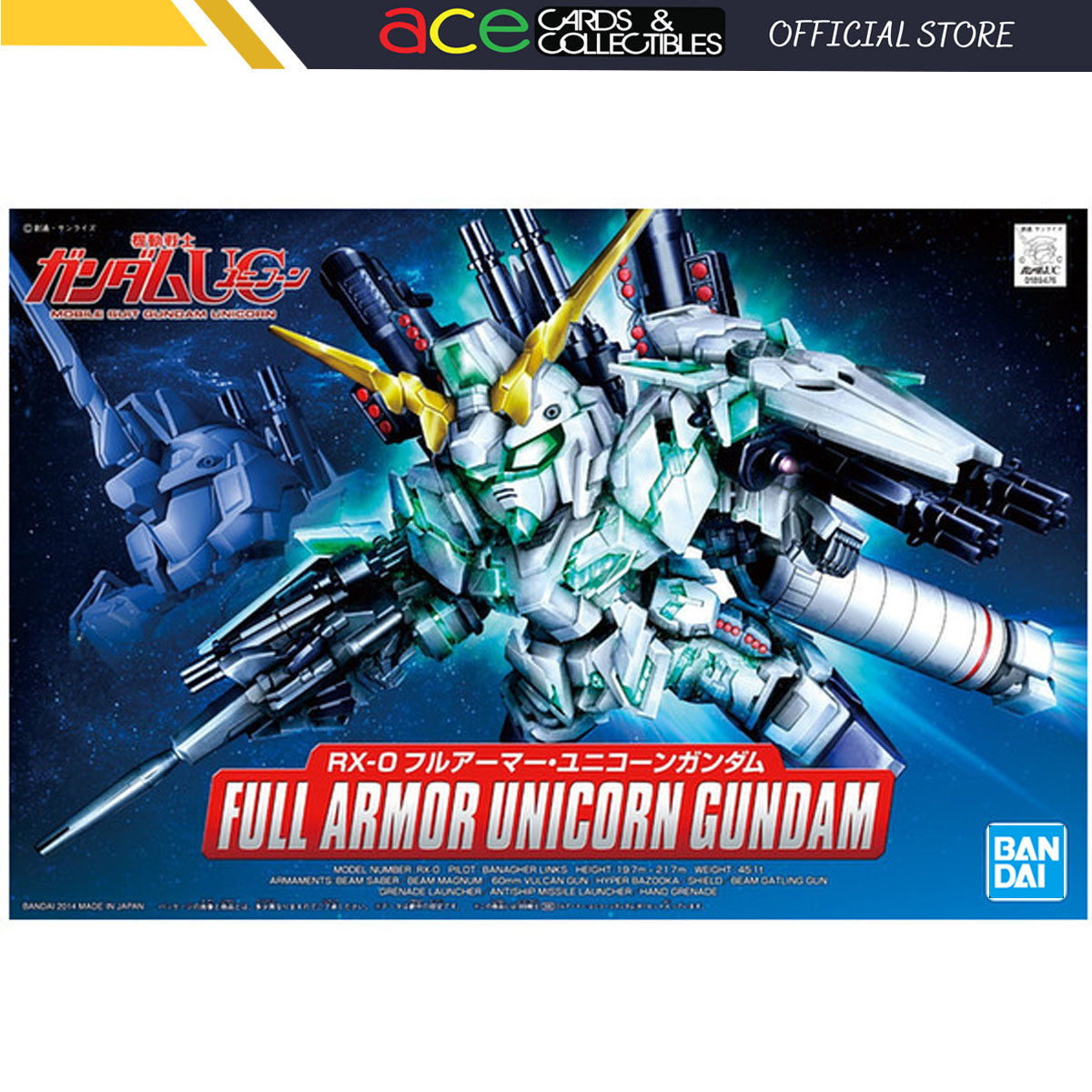 BB Full Armor Unicorn Gundam-Bandai-Ace Cards &amp; Collectibles