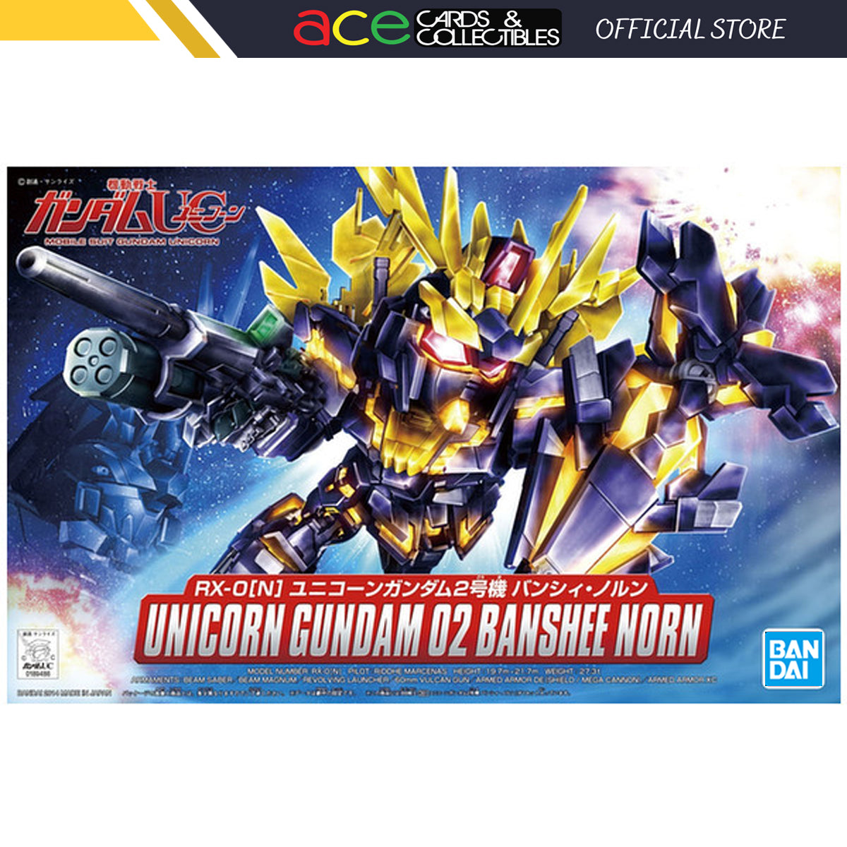 BB Unicorn Gundam 02 Banshee Norn-Bandai-Ace Cards &amp; Collectibles