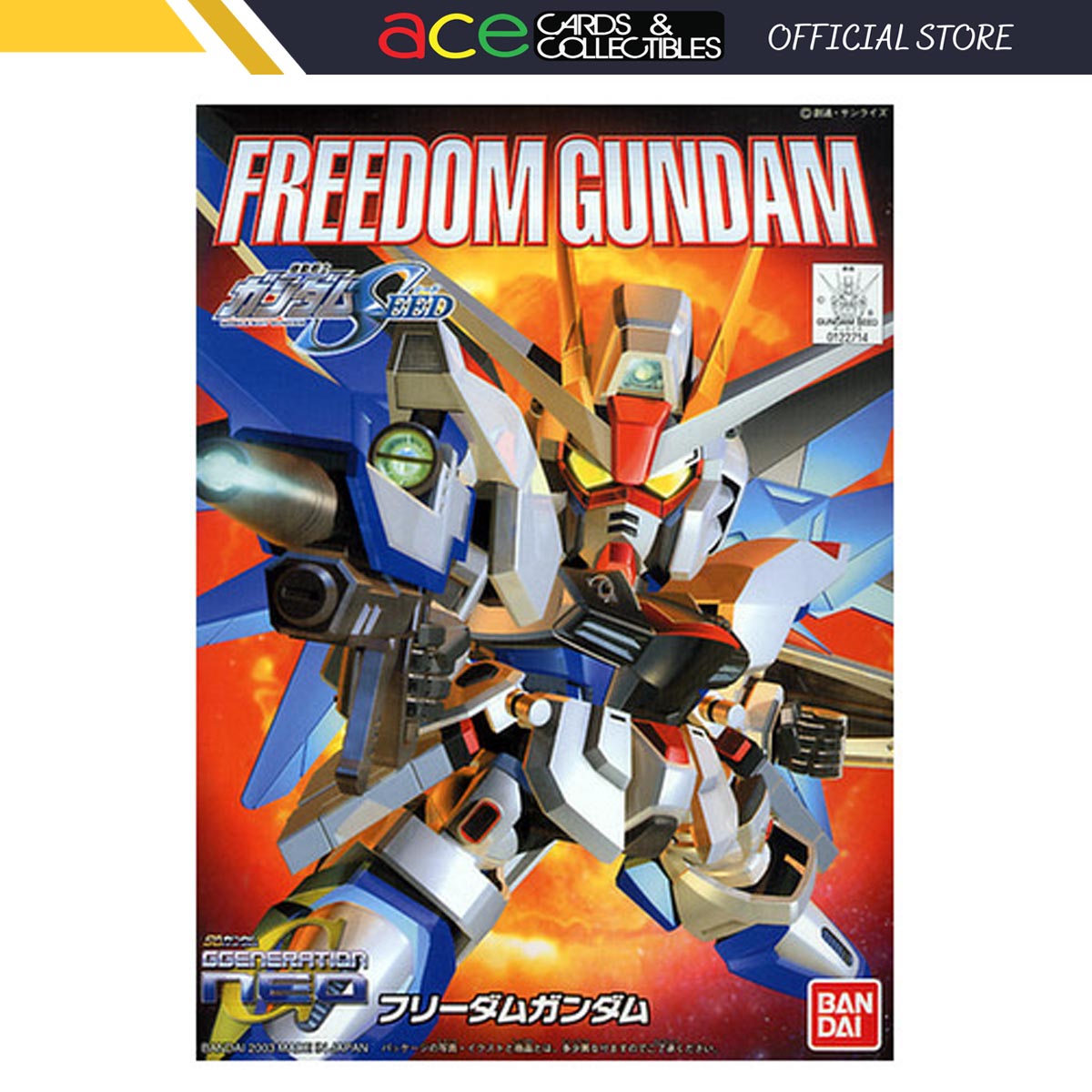 BB#257 Freedom Gundam-Bandai-Ace Cards &amp; Collectibles