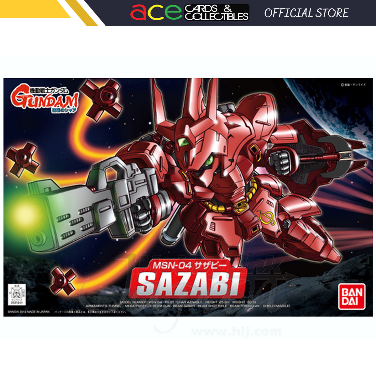 BB382 Sazabi-Bandai-Ace Cards &amp; Collectibles