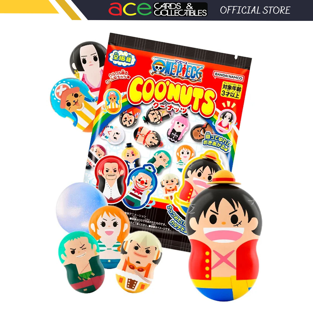Coo&#39;Nuts One Piece 2-Single Pack (Random)-Bandai-Ace Cards &amp; Collectibles