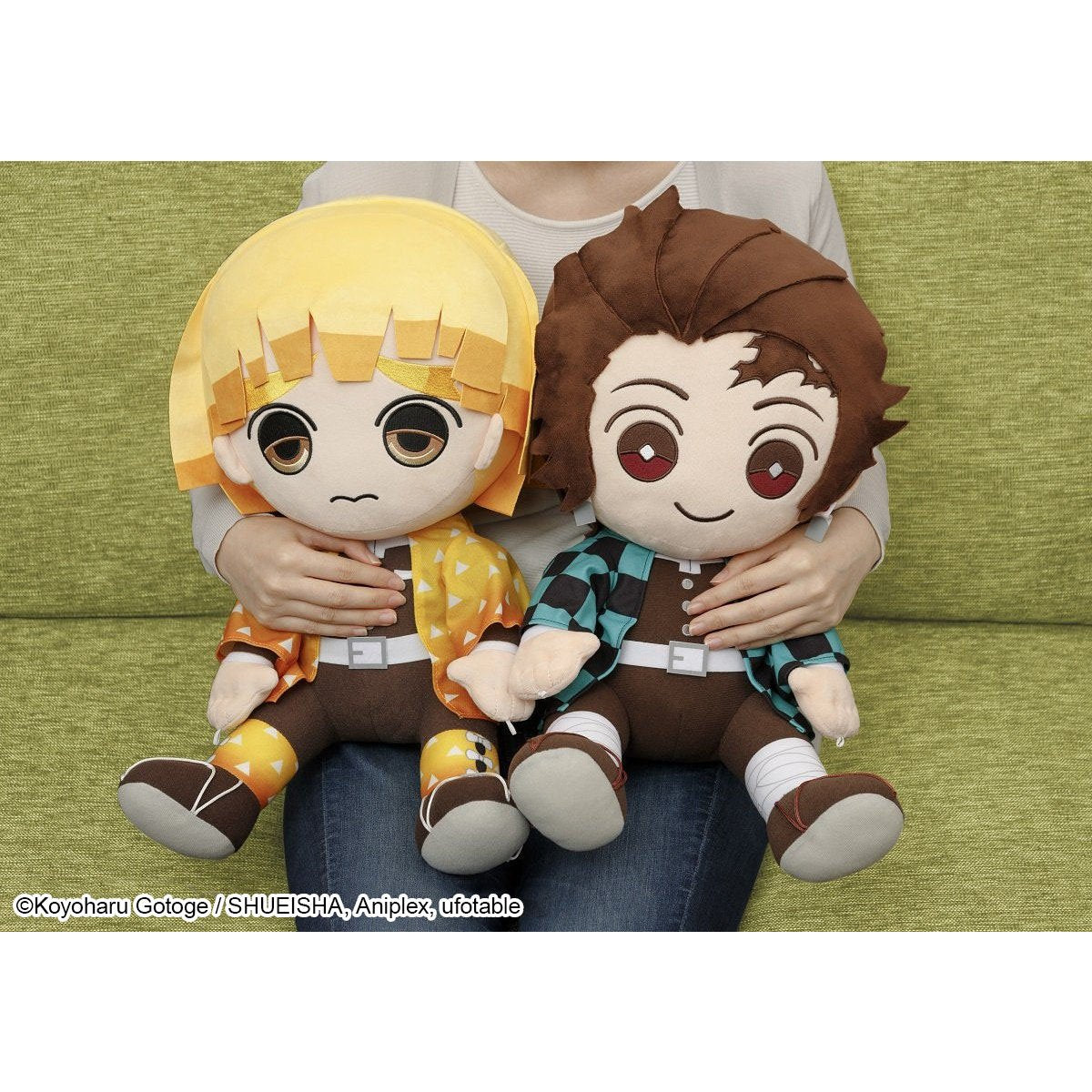 Demon Slayer: Kimetsu No Yaiba PC Cushion (Tanjiro / Zenitsu)-Tanjiro-Bandai-Ace Cards & Collectibles