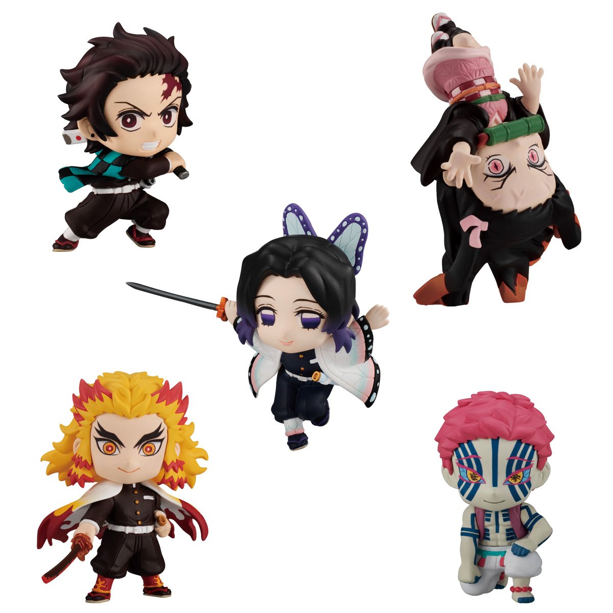 Demon Slayer: Kimetsu no Yaiba Adverge Motion 2nd Set (Complete Set of 5)-Bandai-Ace Cards & Collectibles