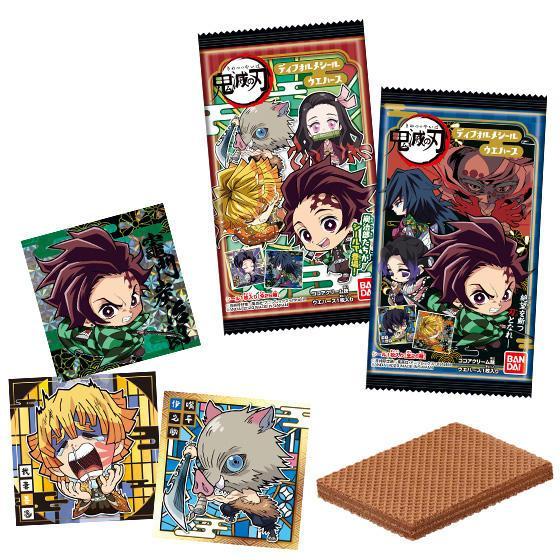 Demon Slayer Kimetsu no Yaiba -Deformed Sticker- Wafer-Single Pack (Random)-Bandai-Ace Cards &amp; Collectibles