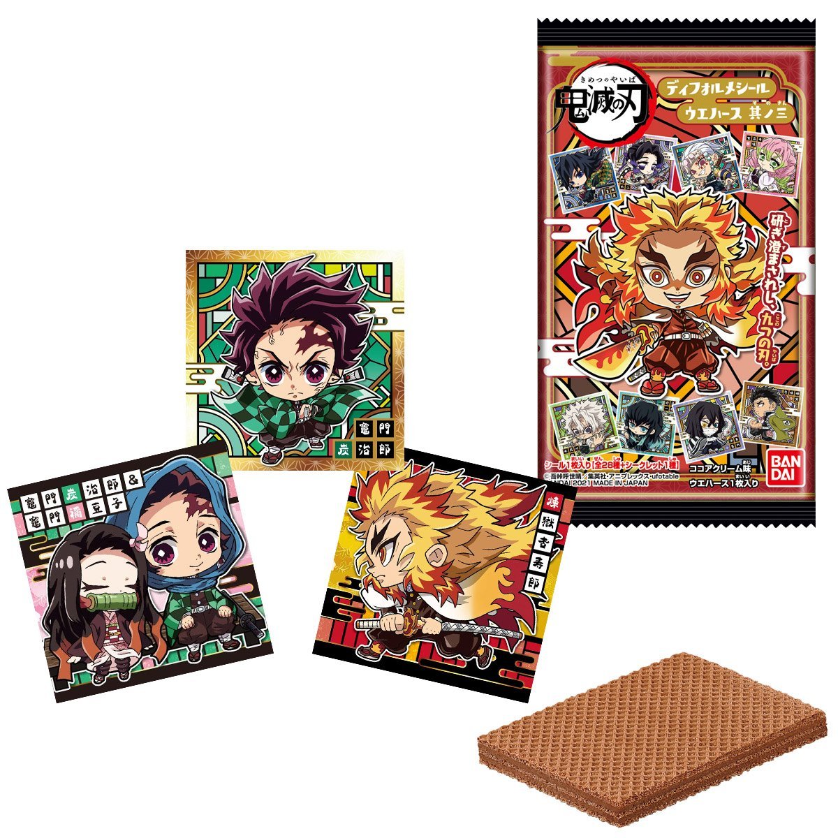 Demon Slayer Kimetsu no Yaiba -Deformed Sticker- Wafer Vol. 3-Single Pack (Random)-Bandai-Ace Cards & Collectibles
