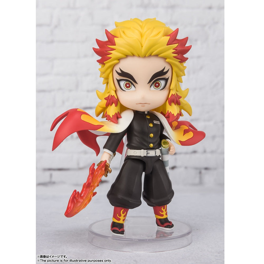 Demon Slayer: Kimetsu no Yaiba -Figuarts Mini- "Rengoku Kyojuro" Flame Beathing-Bandai-Ace Cards & Collectibles