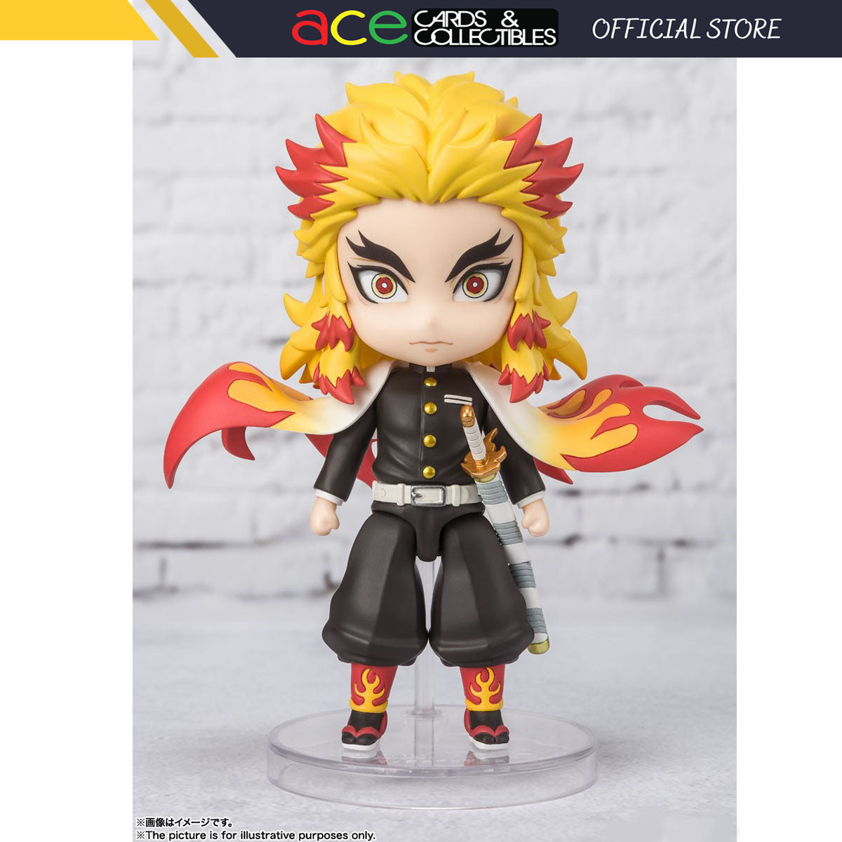 Demon Slayer: Kimetsu no Yaiba -Figuarts Mini- "Rengoku Kyojuro" Flame Beathing-Bandai-Ace Cards & Collectibles