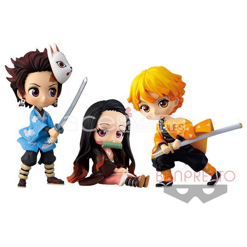 Demon Slayer: Kimetsu no Yaiba Q Posket Petit Vol 1 "Zenitsu Agatsuma"-Bandai-Ace Cards & Collectibles