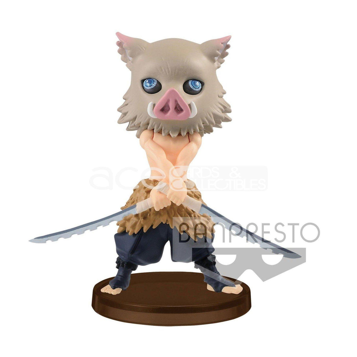 Demon Slayer: Kimetsu no Yaiba Q Posket Petit Vol 2 &quot;Inosuke Hashibira&quot;-Bandai-Ace Cards &amp; Collectibles