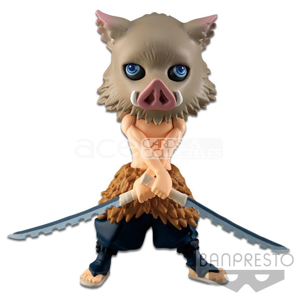 Demon Slayer: Kimetsu no Yaiba Q Posket Petit Vol 2 &quot;Inosuke Hashibira&quot;-Bandai-Ace Cards &amp; Collectibles