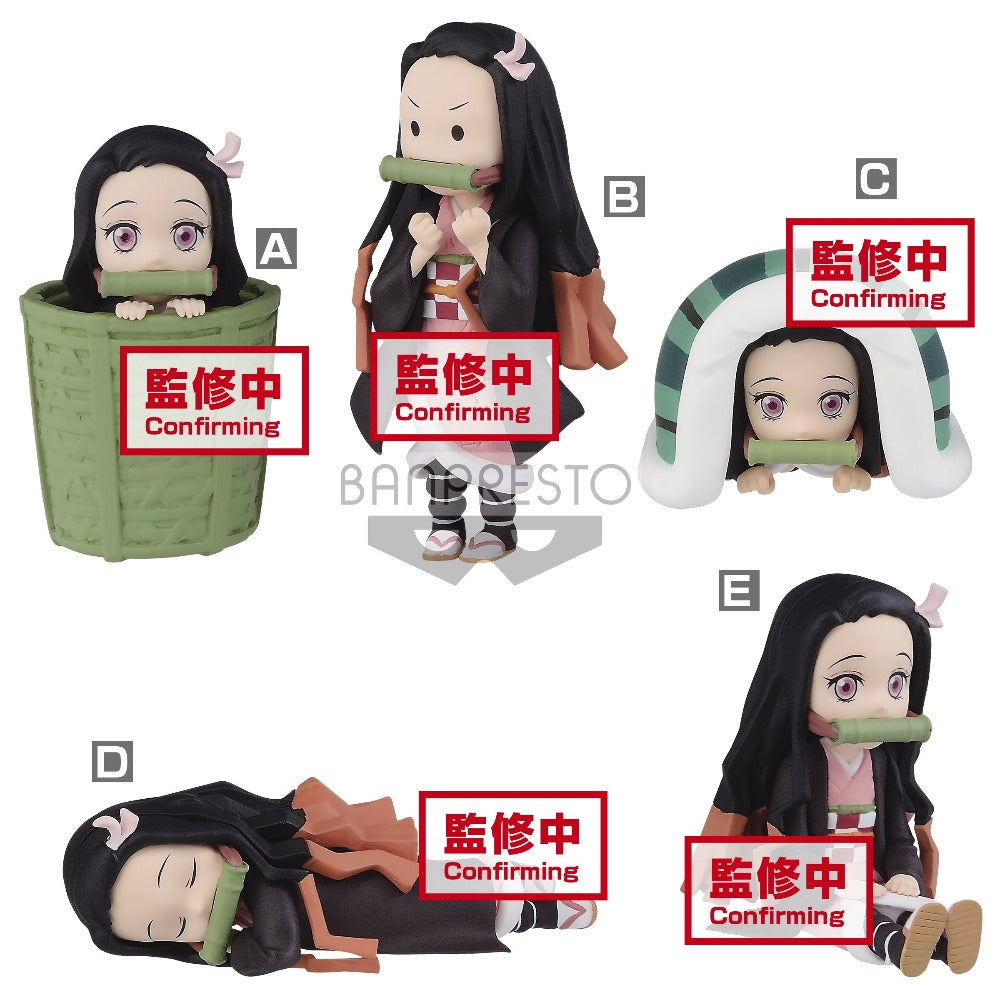 Demon Slayer: Kimetsu no Yaiba World Collectable Figure &quot;Nezuko Kamado&quot; Collection II-Complete Set of 5-Bandai-Ace Cards &amp; Collectibles