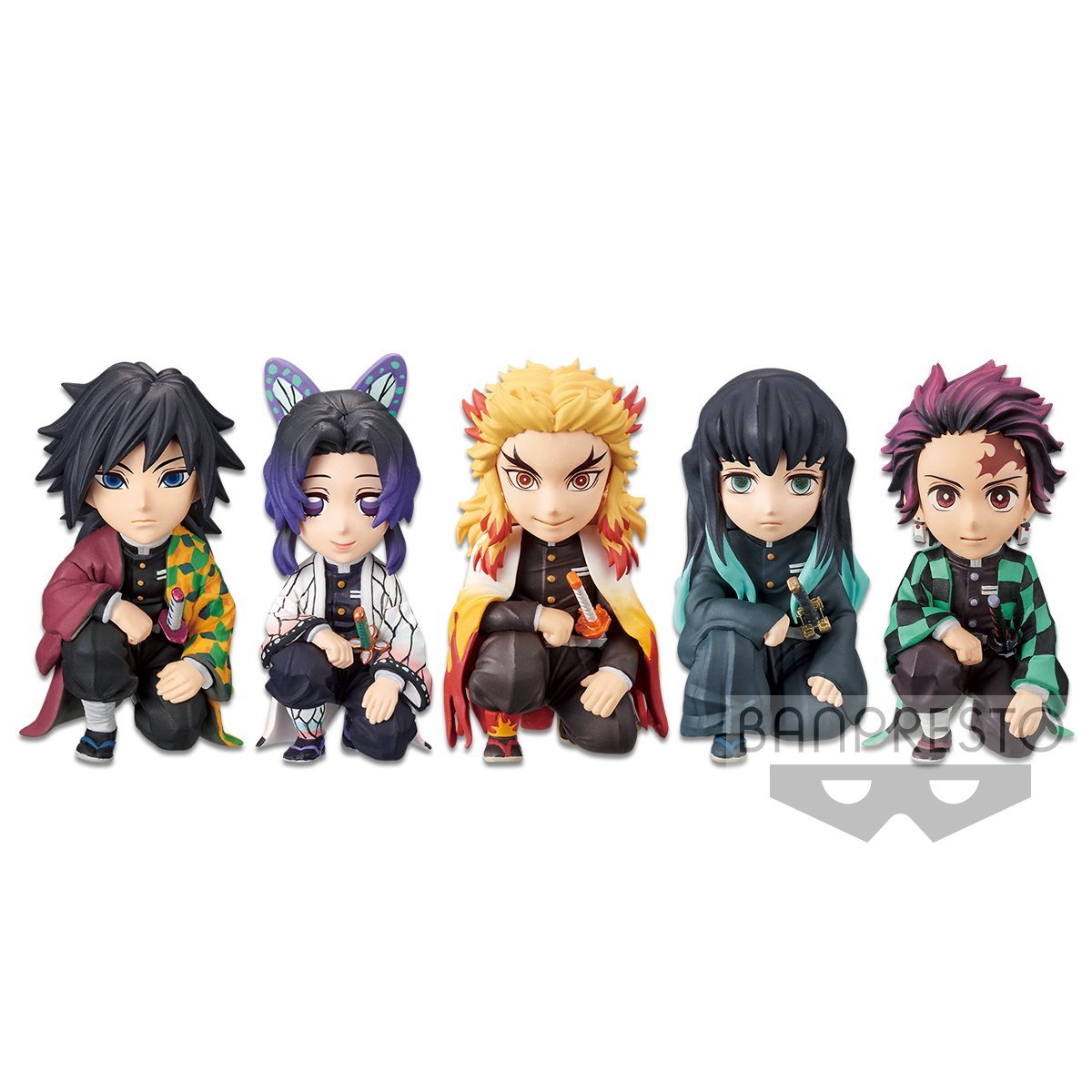 Demon Slayer: Kimetsu no Yaiba World Collectable Figure -You&#39;re In The Presence of Oyakata &quot;Sama&quot; Vol. 1 Special-Complete Set of 5-Bandai-Ace Cards &amp; Collectibles