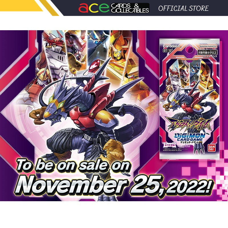 Digimon Card Game &quot;Across Time&quot; Ver.12 Booster [BT-12] (Japanese)-Single Pack (Random)-Bandai-Ace Cards &amp; Collectibles