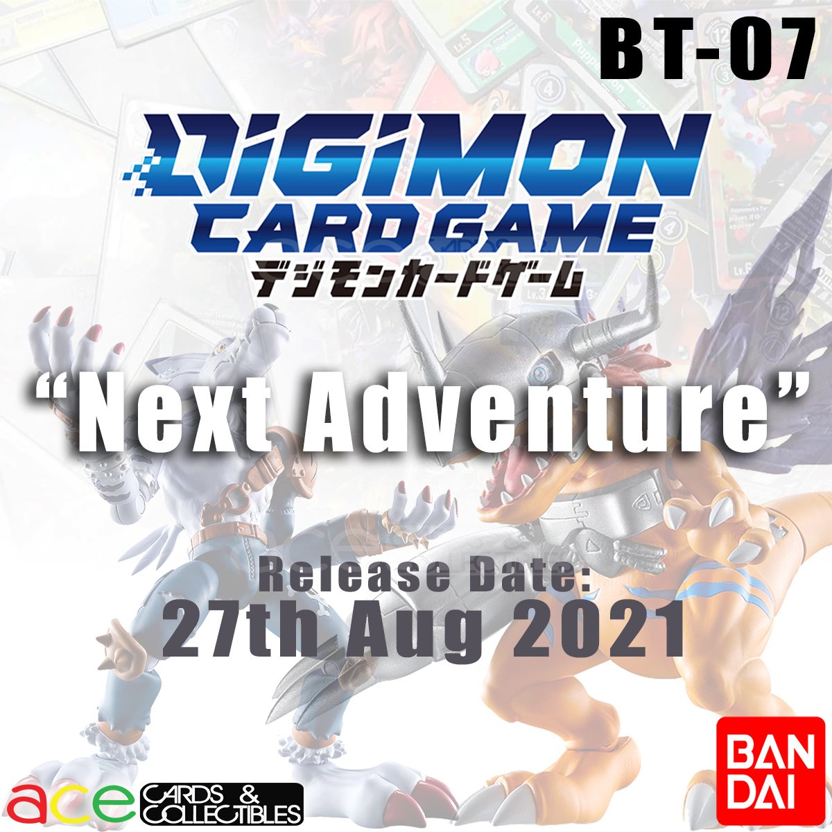 Digimon Card Game &quot;Next Adventure&quot; Ver.7 Booster [BT-07] (Japanese)-Single Pack (Random)-Bandai-Ace Cards &amp; Collectibles