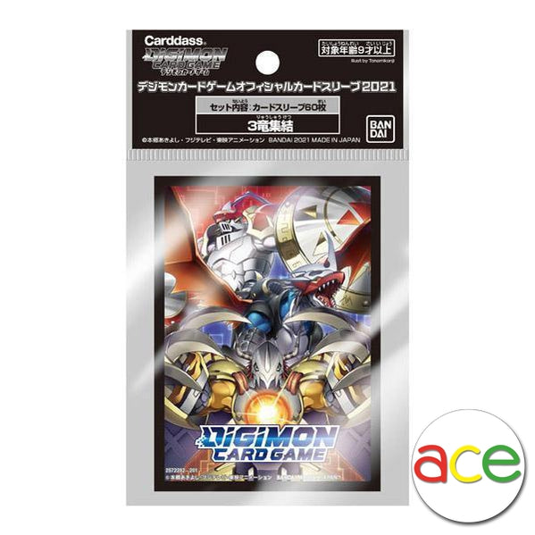 Digimon Card Game Official Sleeve 2021 &quot;3 Dragon Gathering&quot;-Bandai-Ace Cards &amp; Collectibles