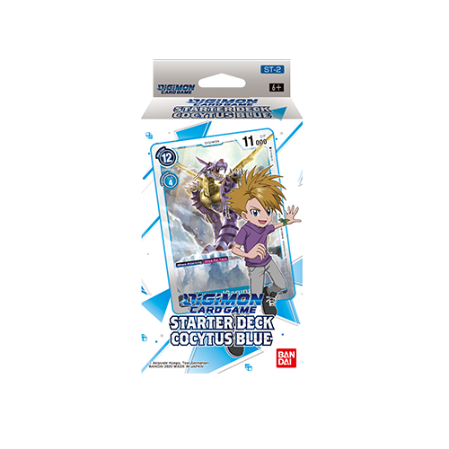 Digimon Card Game Starter Deck - [Gaia Red ST-1 / Cocytus Blue ST-2 / Heaven&#39;s Yellow ST-3 / Giga Green ST-4 / Mugen Black ST-5 / Venom Violet ST-6] (Japanese)-Cocytus Blue ST-2-Bandai-Ace Cards &amp; Collectibles
